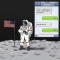 Astronaut texting..