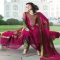 Beauteous Magenta & Green Lace Anarkali Suit - Most fave products