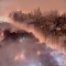Beautiful New York City skyline glowing in fog - Beautiful Photography