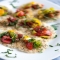 black pepper parmesan tuiles with heirloom tomato salad - Cooking