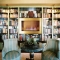 Bookshelves with Fireplace