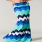 Chevron blue maxi skirt - My style