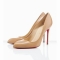 Christian Louboutin Chiara 100mm Leather Pumps Beige  - Unassigned