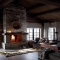 Dry stacked stone fireplace - Dream Home Interior Décor