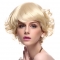 High Quality Capless Synthetic Short Curly Golden Hair Wigs