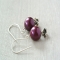 Plum Pearl Earrings