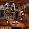 Rustic kitchen with modern amenities 