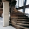 Spiral Staircase Made with Planks