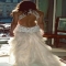 Stunning low back wedding dress - Dream destinations