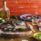 Tequila and Lime Marinated Steak - Cooking