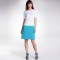 Three-Tone Short-Sleeved Dress with Slash Neckline - Spring Wardrobe