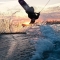 Wakeboard into the sunset [photo] - Wakeboarding is awesome