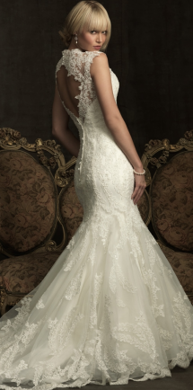 Lace Wedding Dress with Open Back - My Wedding Dress