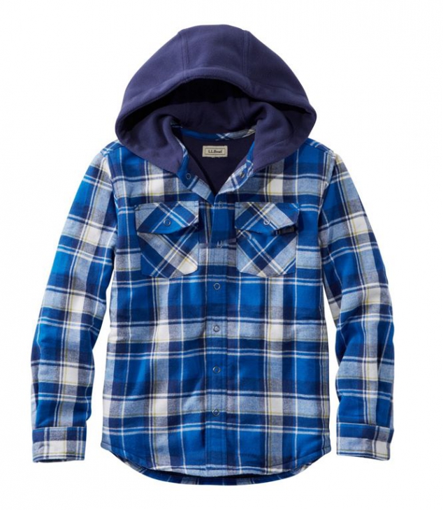 Boys' Fleece-Lined Flannel Shirt - FaveThing.com