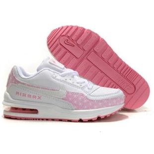 Kids Nike Air Max LTD Pink White Pink Shoes - FaveThing.com
