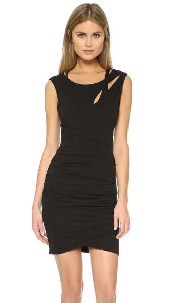 Pam & Gela Twisted Slit Dress - FaveThing.com