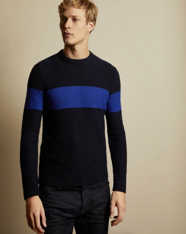 Ribbed Striped Sweater - FaveThing.com